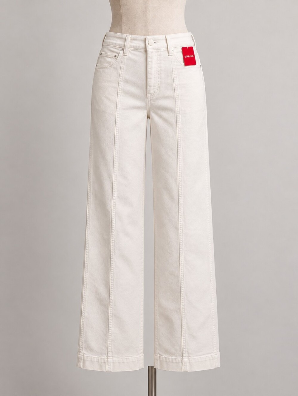 SPANX Ivory Wide Leg Jeans – Size XL